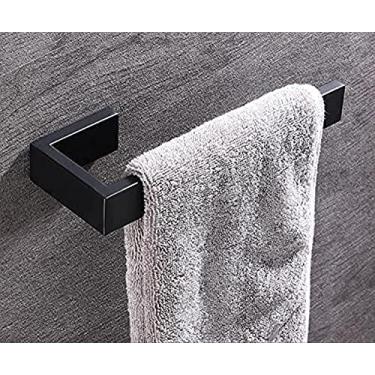 Imagem de UBRESVILA Toalheiro toalheiro suspenso de casa de banho de hotel toalheiro em forma de L aço inoxidável estilo nórdico criativo sem perfuração toalheiro de casa de banho toalheiro de casa de banho