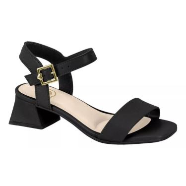 Imagem de Sandália Infantil Molekinha Salto Bloco Baixo Meninas Preta