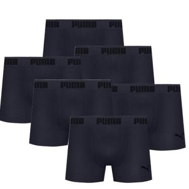 Imagem de Kit 6 Cuecas Microfibra Boxer Box  Modelo Sem Costura Masculina Adulta