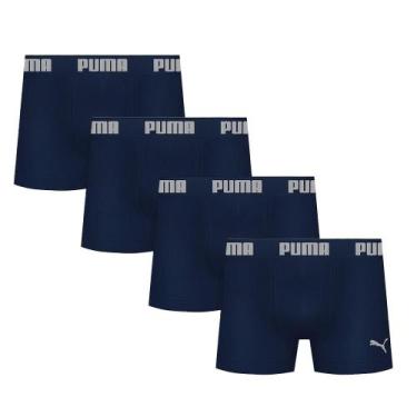 Imagem de 4 Cuecas Boxer Box Sem Costura Masculina Adulta Microfibra - Selene, P