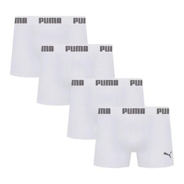 Imagem de 4 Cuecas Boxer Box Sem Costura Masculina Adulta Microfibra - Selene, M
