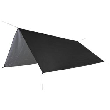 Imagem de Sun Shade Sail, Water Proof Rain Fly Sun Sombro Sail Canopy Selshade Selshade para Garden de Pátio Ao Ar Livre Com Pegs Rope Storage (Preto)