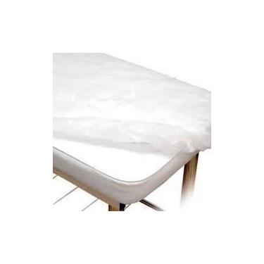 Imagem de 1 Pct Lençol Descartável P/Maca C/elástico  - pacote com 10 unidades -