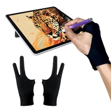 Imagem de Luva de desenho AmberVec pacote com 2 para tablet iPad tamanho M