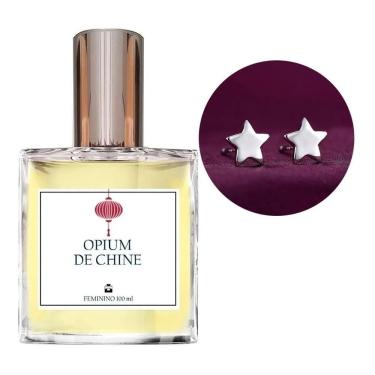 Imagem de Perfume Opium Chine Oriental com Brinco Prata