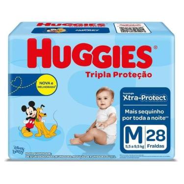 Imagem de Fralda Huggies Disney Tripla Proteção Jumbo M com 28unidades