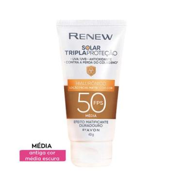 Imagem de Renew Solar FPS 50 Cor Média 3.0 40G  Mais vendido - Protetor facial M