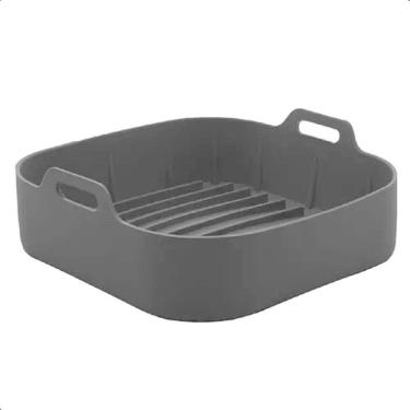 Imagem de Forma Silicone Quadrada 20cm Antiaderente Air Fryer