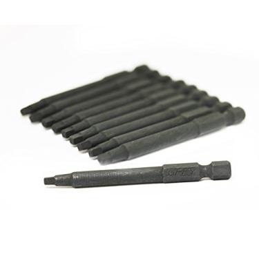 Imagem de UFFY - Broca de impacto de potência Robertson Square SQ # 2 de 6 cm, pacote com 10, hexagonal, 1/4