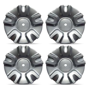 Imagem de Jogo 4 Calota Centro Roda BRW550 Prata