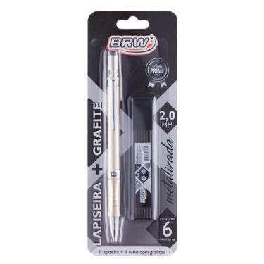 Imagem de Lapiseira Metalizada 2.0mm Cor Dourada com grafite HB BRW