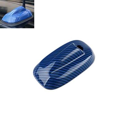 Imagem de SHIFENG Para BMW MINI Cooper Clubman Countryman F55 F56 Antena de Sinal de Rádio de Carro Decoração Shell Adesivo Cobertura 3D (cor de fibra de carbono azul)