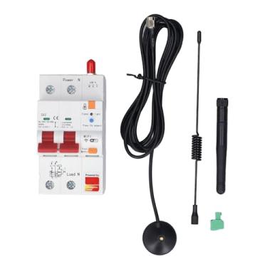 Imagem de 2P 63A Controle de Aplicativo de Telefone Disjuntor Inteligente Temporizador Protetor de Vazamento Controle de Voz Monitoramento Em Tempo Real Bloqueio de Segurança para (AC230V)