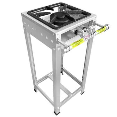 Imagem de Fogão industrial inox baixa pressão 1 bocas 1 qd - SeveFort