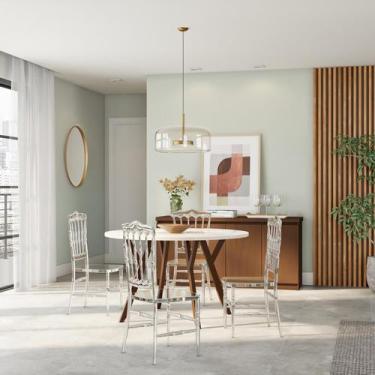 Imagem de Cadeira de Jantar Quartzo Cristal - Mobly