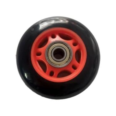 Imagem de Dynwave Rolos para assentos de metralhadora de remo de reposição de roda de almofada silenciosa e suave operações de 3 polegadas em acessórios profissionais, Vermelho