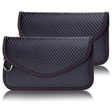 Imagem de Bolsa Faraday para celulares e chave de carro, bloqueio de sinal RFID, retardador de fogo, bolsa bloqueadora de sinal, antirastreamento, bolsa Faraday à prova d'água para privacidade, bloqueador de