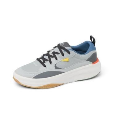 Imagem de REEF Fanning Chinelo masculino, Cinza/azul/laranja, 41