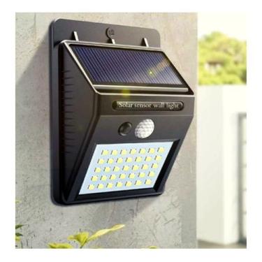 Imagem de Luminaria Luz Solar 30 Led Economia De Energia Sem Fio Área Externa Ja