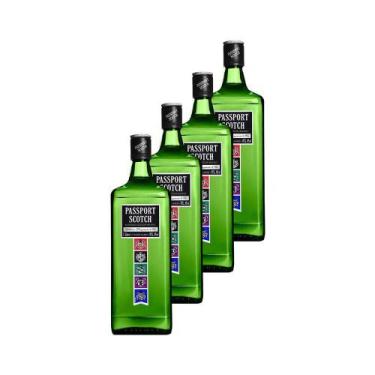 Imagem de Whisky Passport Scotch Escocês 1 Litro 4 Unidades