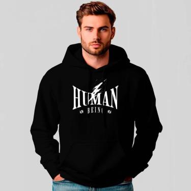 Imagem de Moletom Canguru Estampado Human REF1492-Masculino