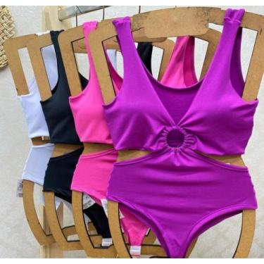 Imagem de Body feminino detalhe argola - Filó modas, Roxo, P