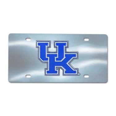 Imagem de NCAA Kentucky Wildcats placa de licença fundida, cromada, 15 x 30 cm