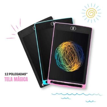 Imagem de Lousa Digital 12 Polegada Lcd Infantil P/escrever- Desenhar - ECOM, Az