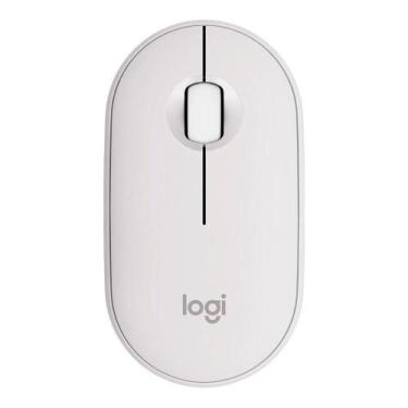 Imagem de Mouse Sem Fio Logitech Pebble 2 M350s Bluetooth Branco 1000 DPI - 910-