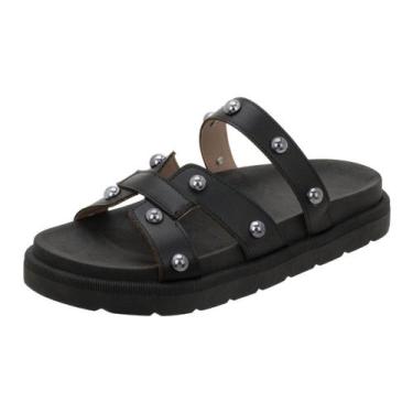 Imagem de Papete Feminina Bold Glam H Sandália Rasteirinha Confortável Chinelo N