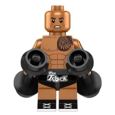 Imagem de Boneco Blocos De Montar The Rock Dwayne Johnson - Mega Block Toys