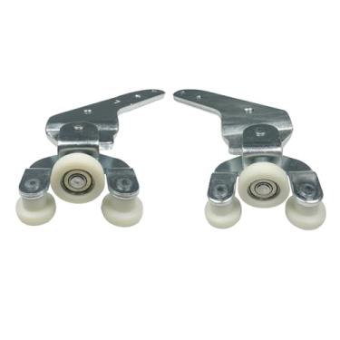 Imagem de UVYMZY Dobradiça de rolo para porta deslizante inferior Sienna 1 par esquerda e direita compatível com Toyota Sienna 2010-2021 Conjunto de rolo de porta elétrica central do lado do passageiro e