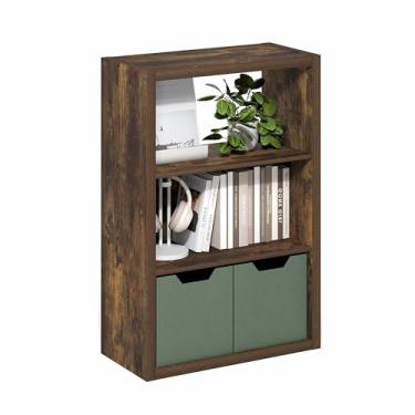 Imagem de Furinno Viola Estante aberta de 3 camadas, estante de livros, pinheiro âmbar