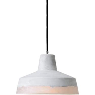 Imagem de Lâmpada Pendente De Cimento Industrial Resina Emendando Luz Pendente De Concreto Em Acabamento Cinza Lustre Suspenso De Sombra De Cimento Rural Para Luminária De Bar De Restaurante, C