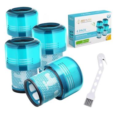 Imagem de Filtro Dyson V15, pacote com 4 filtros de substituição HEPA premium compatíveis com Dyson V15 Detect, V15 Detect Absolute, V15 Submarino, V15 Detect Filter, V15 Detect Filter, V11 Filter, Part nº