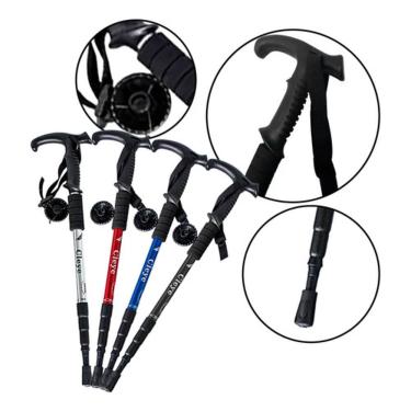 Imagem de Bastão Bengala De Caminhada Ajustável Portátil E Resistente Com Haste De Alumínio