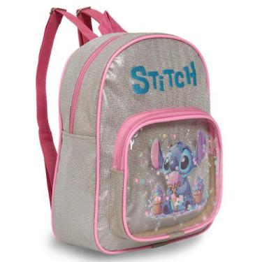 Imagem de Mochila Infantil Feminina Stitch Costas Pequena Pre Escola - Plike