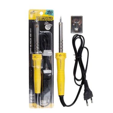 Imagem de Ferro de solda eletrico 110v 40w com suporte profissional - STARTOOLS