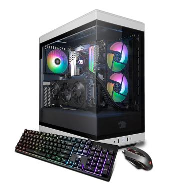 Imagem de Desktop para jogos iBUYPOWER Y40 - Intel Core i7 14700KF - 32 GB DDR5 RGB - GeForce RTX 4070 Ti Super 16 GB - 2 TB NVMe - Branco-Y40WI7N47TS01