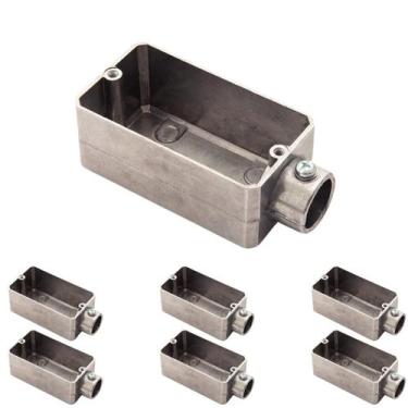 Imagem de 7 Condulete Medida 1 Tipo E Alumínio S/rosca S/placa Sieg