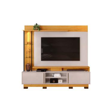 Imagem de Estante Home Para Tv Até 70 Polegadas Dj Móveis Martino Cedro-bali