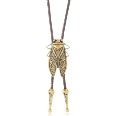 Imagem de Dlknp Colar ocidental de couro cowgirl para mulheres, acessórios de fantasia, joias ocidentais, 15.75-31.5 inches, Liga de aço, Sem Pedra Preciosa