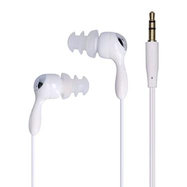 Imagem de Xixian Fones de Ouvido à Prova D'água, Fones de Ouvido Sem Fio, Design Ergonômico, Cabos Mais Curtos Com Clipes para Corrida, Natação, Exercício de Academia, Plugue à Prova D'água IP68, (Branco)