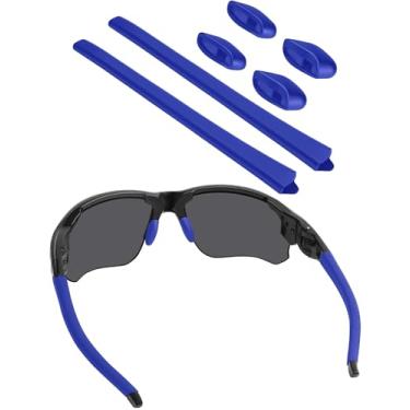 Imagem de BLAZERBUCK Kits de substituição de meias para óculos de sol Oakley Flak Draft OO9364, Azul, Flak Draft OO9364