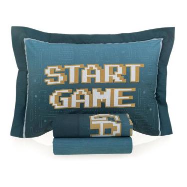 Imagem de Jogo de Lençol Karsten Infantil Solteiro 100% Algodão 200 Fios Game 3 Peças