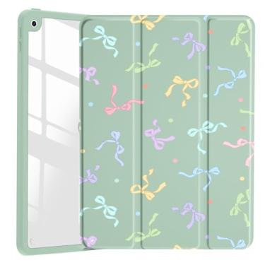 Imagem de VibrantFruitique Gravata borboleta colorida para iPad Pro de 13 polegadas (M4) 2024 capa híbrida rígida de acrílico transparente, com suporte para lápis, capa para tablet com três dobras (número do