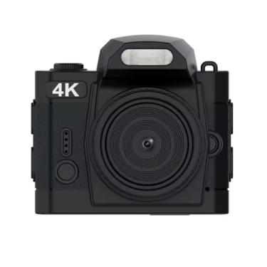 Imagem de Bewinner Câmera de Chaveiro 4K Gravação de Vídeo e Foto de 64MP, Câmera de Viagem Portátil Com Tela de 1,54 ", 19 Filtros, 78 ° de Largura, Luz de Preenchimento Incorporada, Design retrô (Preto)