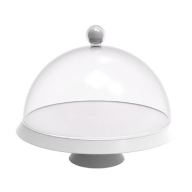 Imagem de PORTA BOLO BUBBLE Ø250 COM PÉ - BRANCO