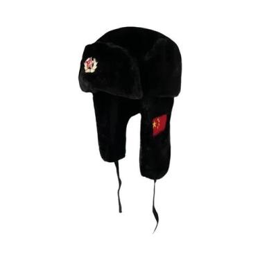 Imagem de Chapéu De Inverno Grosso E Quente De Pelúcia Para Homens E Mulheres Co
