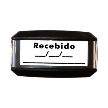 Imagem de Carimbo Automatico Autoentintado RECEBIDO com Campo para Data Nykon 30
